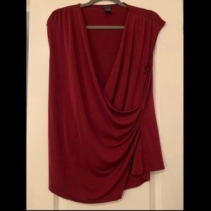 Size XL Ann Taylor maroon shirt- never worn